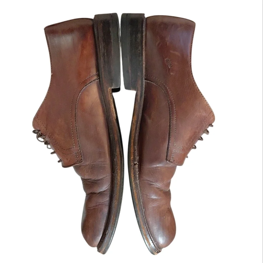 Birkenstock Brown Leather Oxfords Men's Brown Lace Up Shoes Size 12